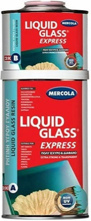 Mercola Liquid Glass Express Ρητίνη Δύο Συστατικών UV Resistant 285gr