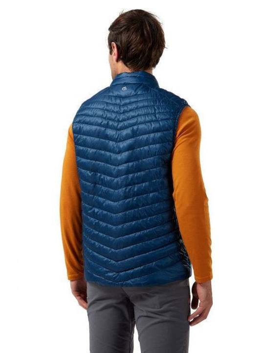 Craghoppers Men's Sleeveless Puffer Jacket Waterproof and Windproof Blue