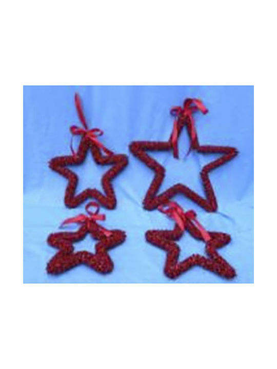 Iliadis Christmas Star Ornament Red