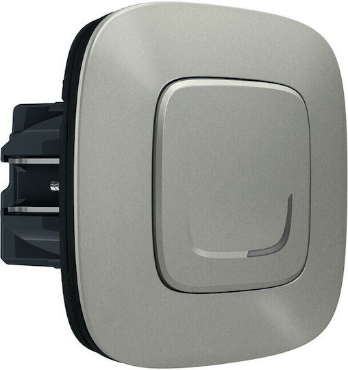 Legrand Valena Allure Netatmo Recessed Dimmer Switch with Classic Button 300W in Silver Color