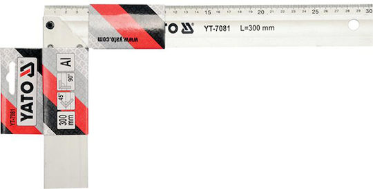 Yato Machinists Aluminum Angle Ruler 30cm