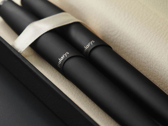 Pularys Комплект Химикалки Rollerball Черен