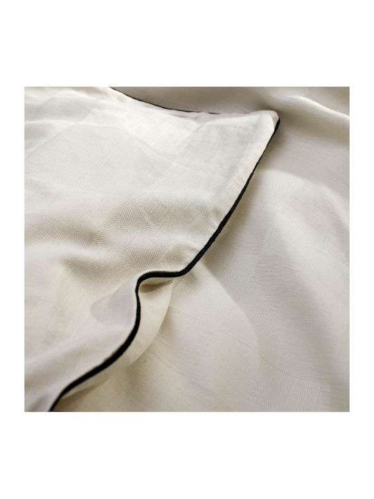 Hauz Duvet Cover Set Queen with 2 Pillowcases 230x250 White
