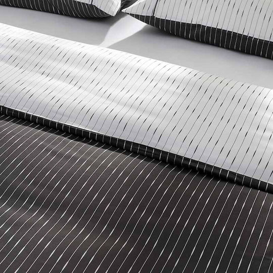 Hauz Bettbezug-Set King Size mit 2 Kissenbezügen 270x250 Gray