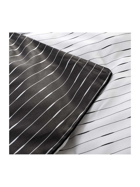 Hauz Duvet Cover Set King Size with 2 Pillowcases 270x250 Gray
