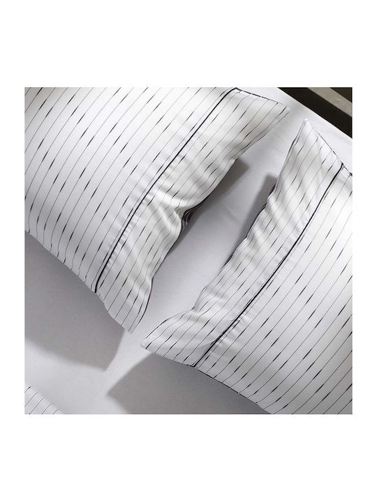 Hauz Duvet Cover Set King Size with 2 Pillowcases 270x250 Gray