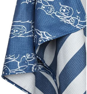 Dock & Bay Handtuch zur Körperreinigung Hund Blau 90x50cm