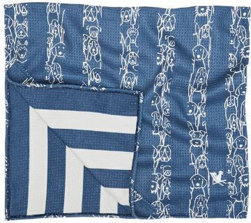 Dock & Bay Handtuch zur Körperreinigung Hund Blau 90x50cm