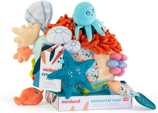 Miniland Μπάλα Coral Reef από Ύφασμα με Ήχους για Νεογέννητα