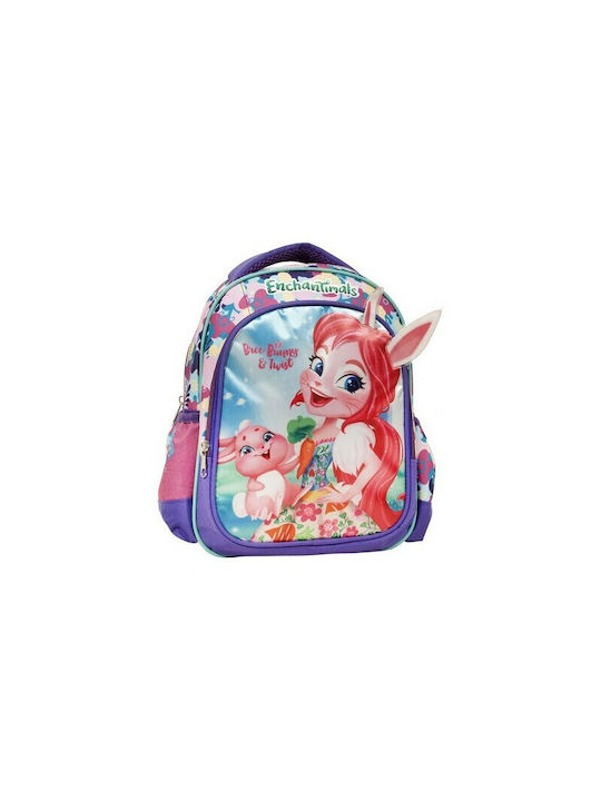 Gim Enchantimals Schulranzen Rucksack Kindergarten Mehrfarbig mit Flaschenhalter 12Liter