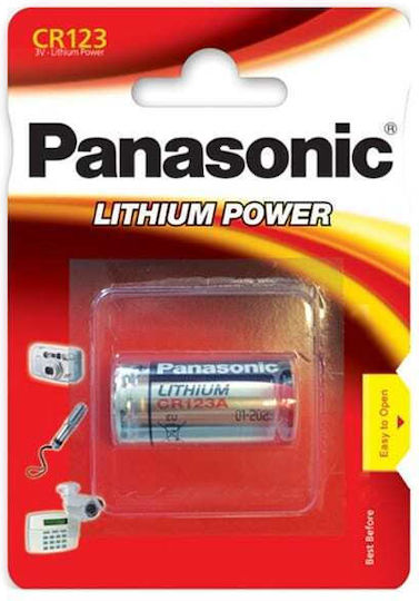 Panasonic Photo Power Литиева Батерия CR123 3V Еднократна (Дълъг Живот) 1бр