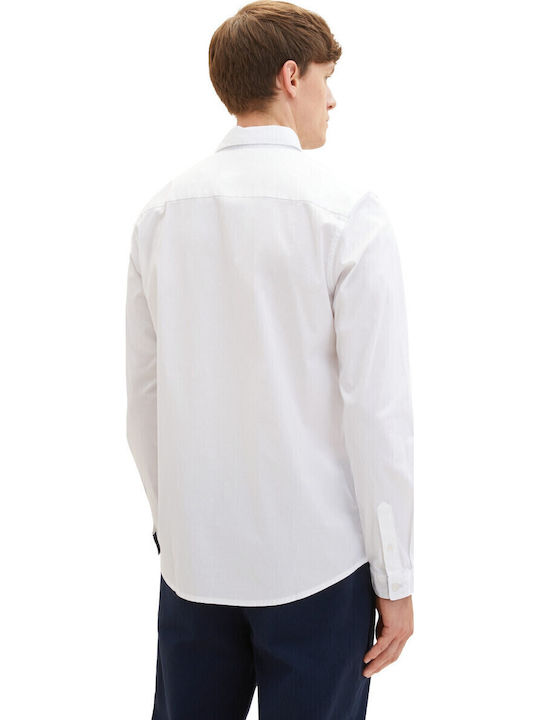 Long-sleeved Cotton Shirt White