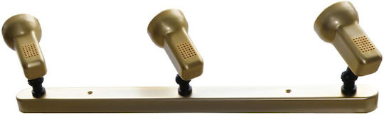 Elvhx Dreifach Spot in Gold Farbe