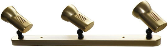 Elvhx Dreifach Spot in Gold Farbe