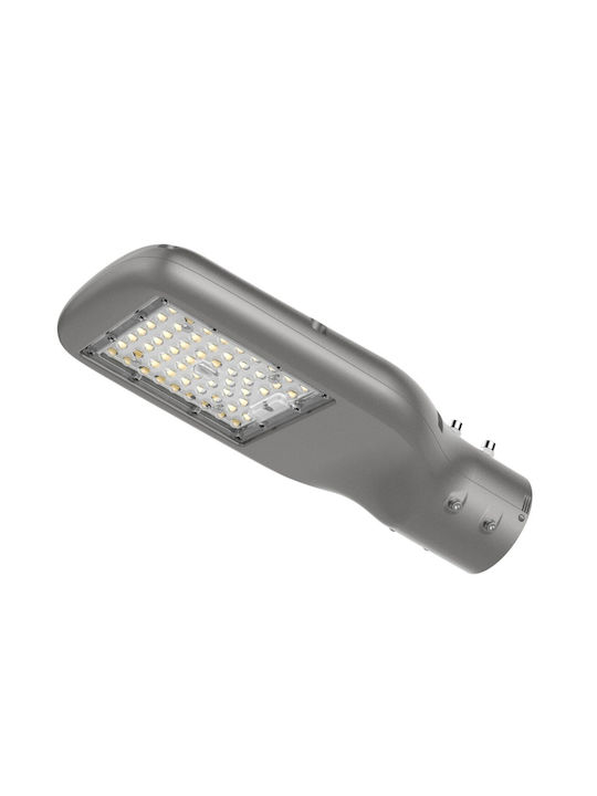 Elvhx Außenstehlampe LED Straße 50W mit Natürliches Weiß Licht IP65 Grau