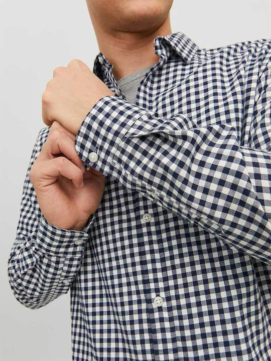 Long-sleeved Flannel Shirt Checked Cloud Dancer