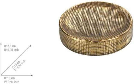 Wenko Countertop Ceramic Gold Soap Dish
