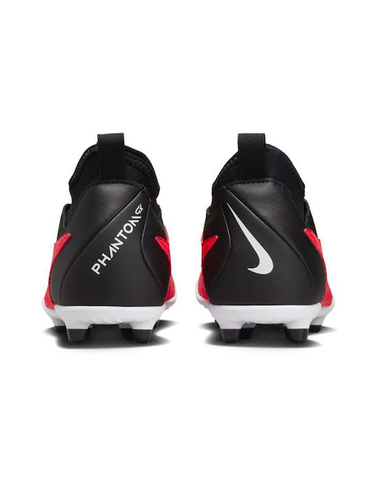 Nike Papuci de fotbal pentru copii Phantom GX Club Dynamic Fit MG cu tălpi și șosete Roșii