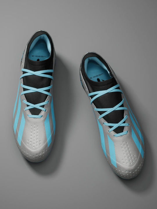 adidas X Crazyfast Messi.3 Fußballschuhe mit Stollen Silber