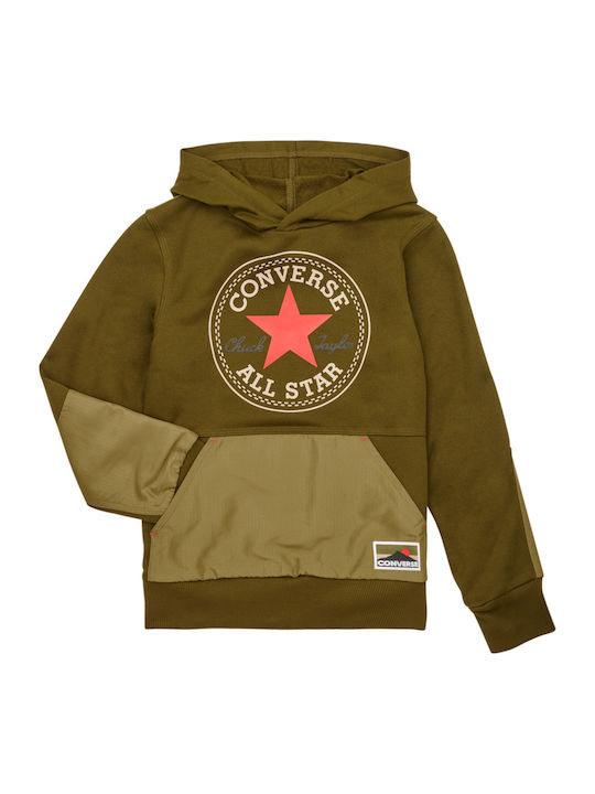 Converse Kinder-Sweatshirt mit Kapuze Khaki