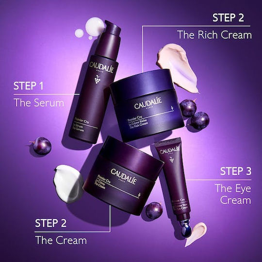 Caudalie Premier Cru Feuchtigkeitsspendend & Anti-Aging Serum Gesicht mit Niacinamid & Hyaluronsäure für Straffung 30ml