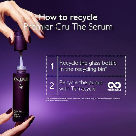 Caudalie Premier Cru Feuchtigkeitsspendend & Anti-Aging Serum Gesicht mit Niacinamid & Hyaluronsäure für Straffung 30ml