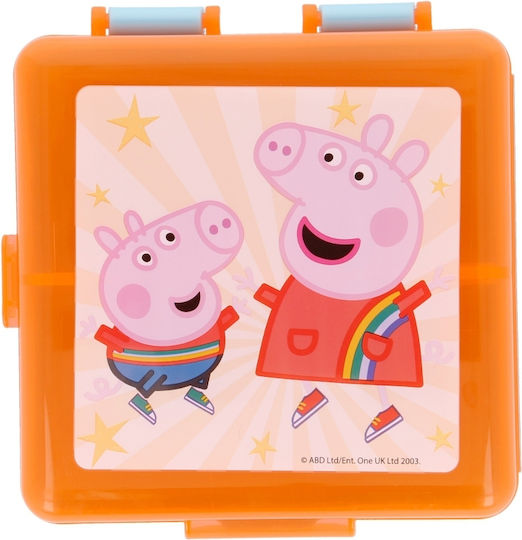 Stor Peppa Pig Plastic Kids' Food Container Peppa Pig Orange x x 6cm