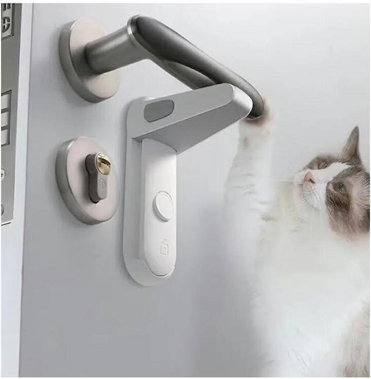 Door Safety Lock with Sticker in White Color 7.5x4x12.5εκ. 1pcs