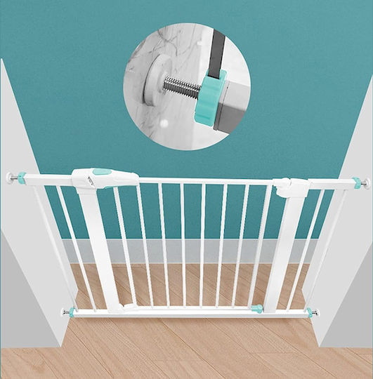 C-TECH Security Door Simple Placement made of Metal in White Color 74x76cm 1pcs