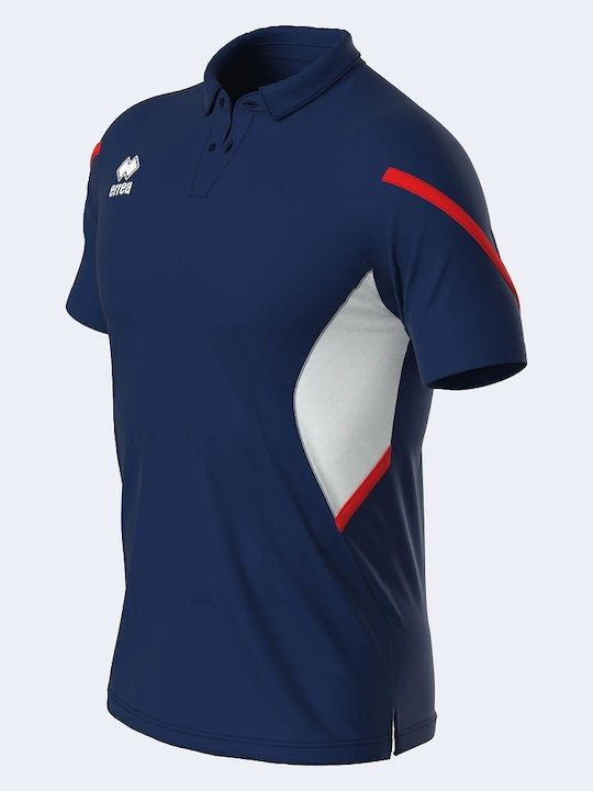 Clarc Polo Sportliche Herrenbluse Kurzarm Marineblau