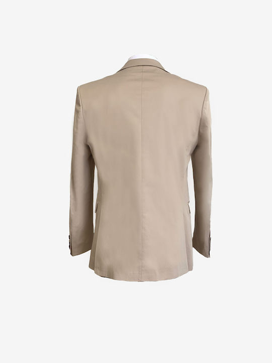 Tresor Men's Suit Jacket Beige