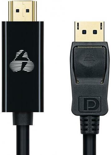 Powertech Cablu DisplayPort - HDMI de sex masculin 1.8m Negru (CAB-DP061)