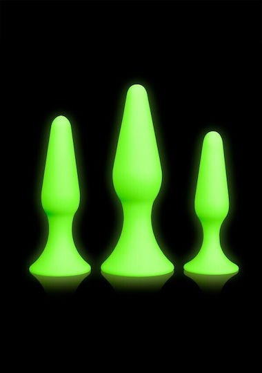 Shots Glow in the Dark Πρωκτικές Σφήνες Σετ Πράσινες