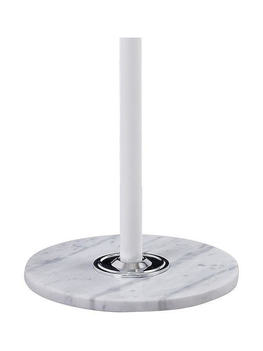 Pakketo Metallic Coat Rack White Nicolo 37x37x175cm