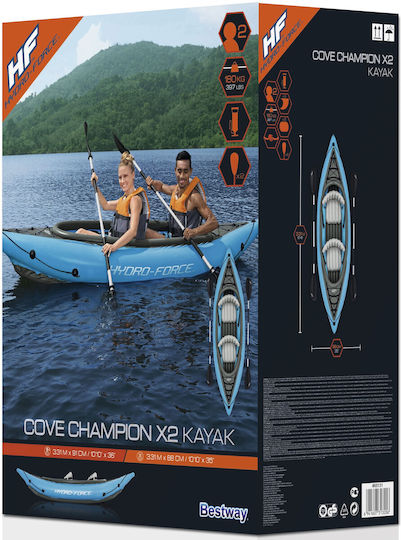 Bestway Hydro Force Cove Champion Sit in Sea Kayak 2 People Blue 65131