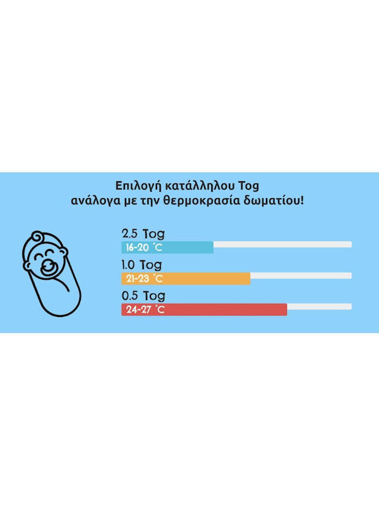 Tender Winter Sleeping Bag with Feet Classic 2.5 Tog Light Blue with Detachable Sleeves