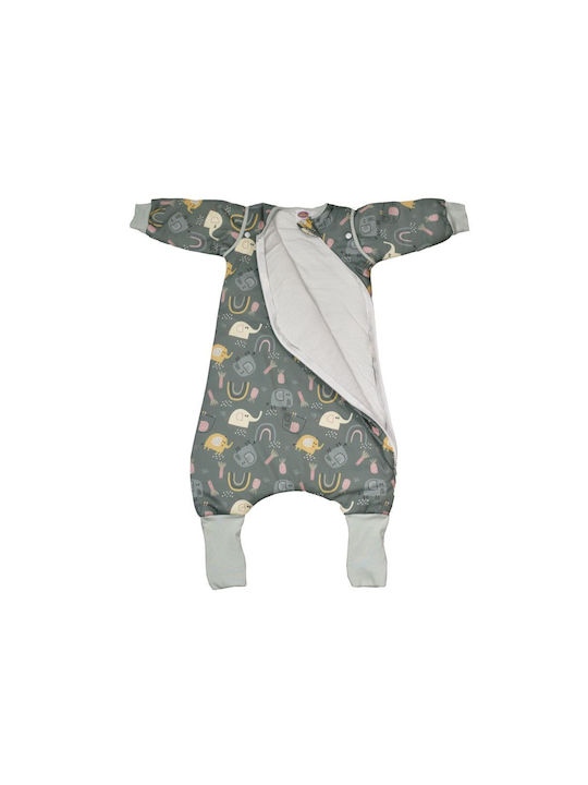 Tender Spring Sleeping Bag with Feet 1 Tog Gray with Detachable Sleeves