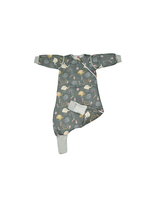 Tender Spring Sleeping Bag with Feet 1 Tog Gray with Detachable Sleeves