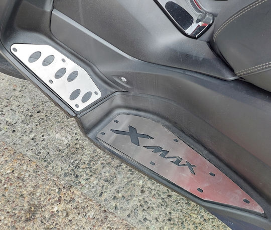 Moto Discovery Motorcycle Footpeg Protectors Yamaha X-MAX 300 Silver