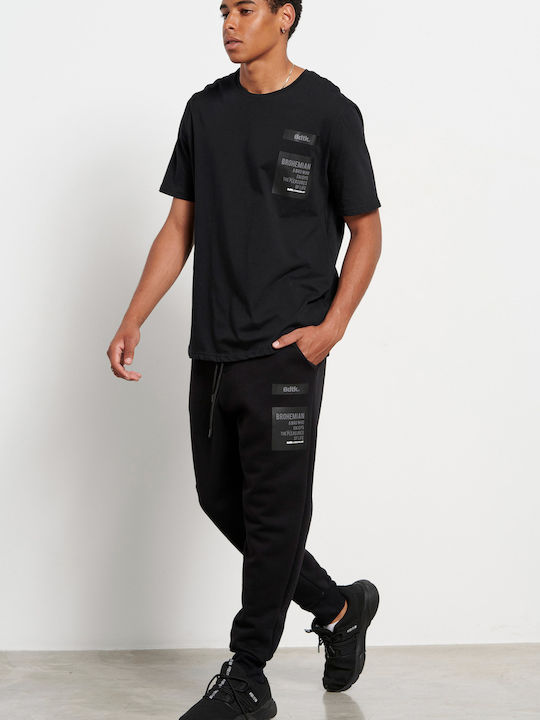 Pantaloni de trening cu Elastic Negru