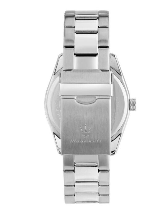Maserati Men's Watch 43mm Battery with Silver Metal Bracelet