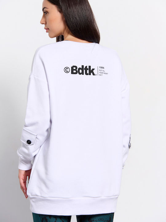 BodyTalk Women's Long Sweatshirt White