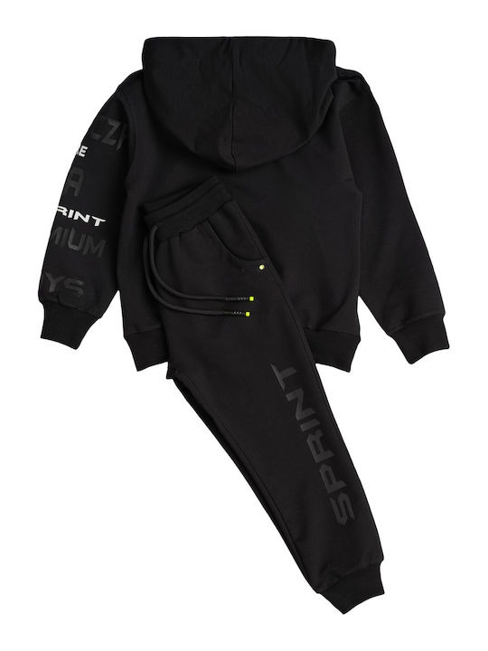 Sprint Kids Sweatpants Set Black 2pcs