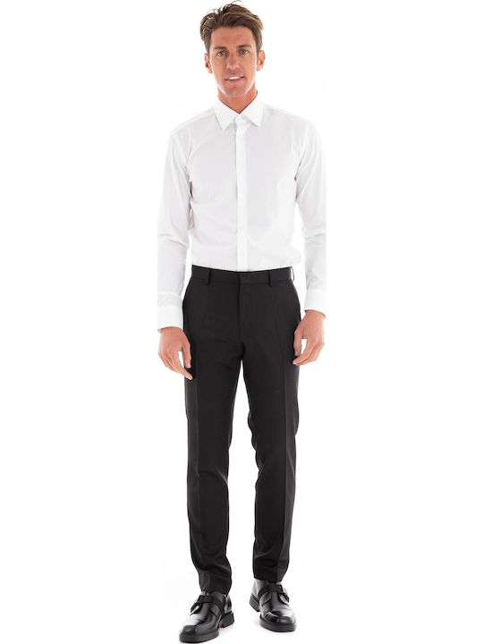 Trousers in Slim Fit Black
