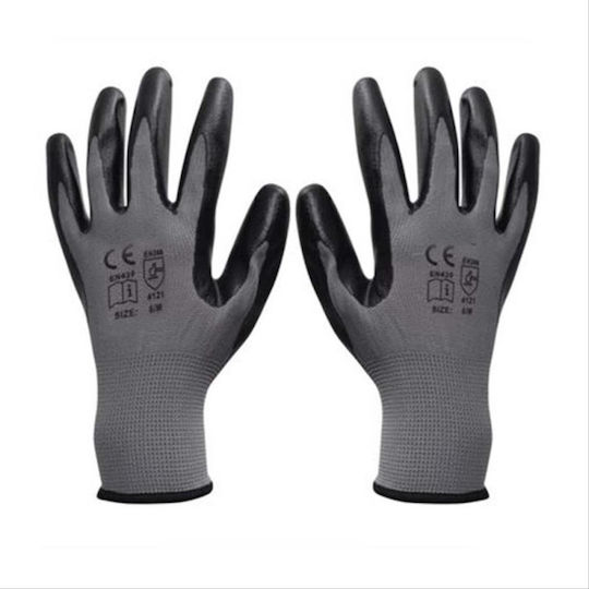 Essential Gloves for Work Gray Nitrile 1pcs