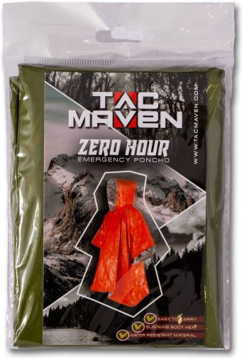 Pentagon Zero Hour Emergency Poncho Husă de supraviețuire Verde Oliv