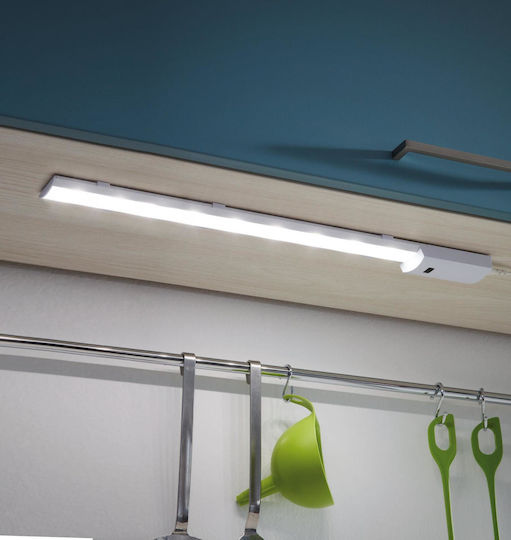 Eglo Under-Cabinet LED Light 8.1W Natural White with Switch and Motion Sensor L60xD2.5xH2.5cm