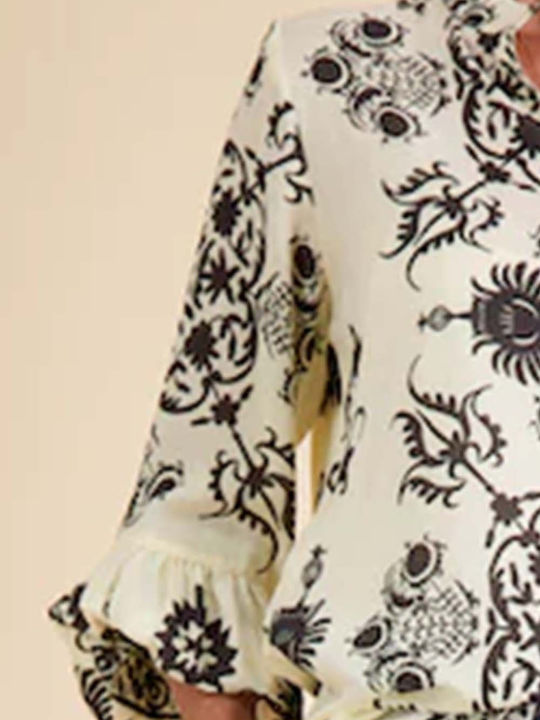 Ruby Yaya Zari Women's Long Sleeve Shirt White