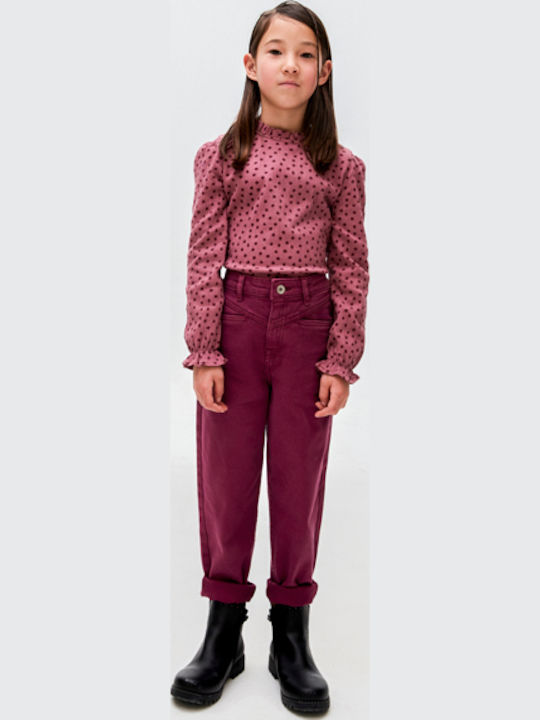 Kids' Shirt Long Sleeve Purple