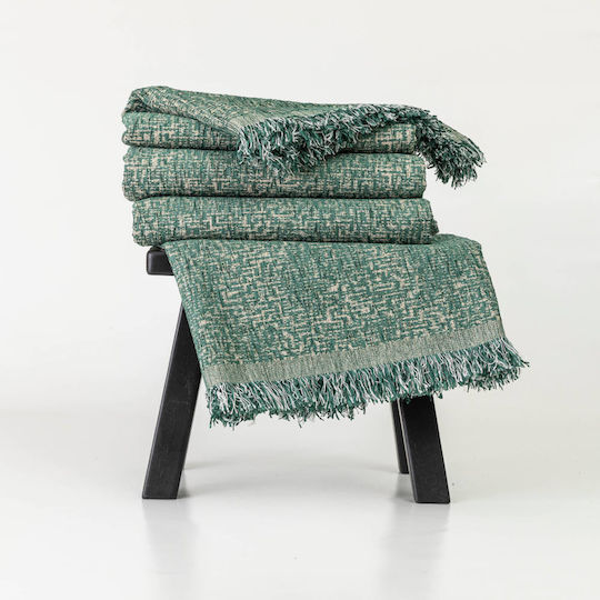 Borea Borea Four-Seater Sofa Throw Chenille 180x350cm Green